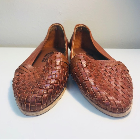 Aztec Shoes Aztec Made In Mexico Woven Leather Flats 9